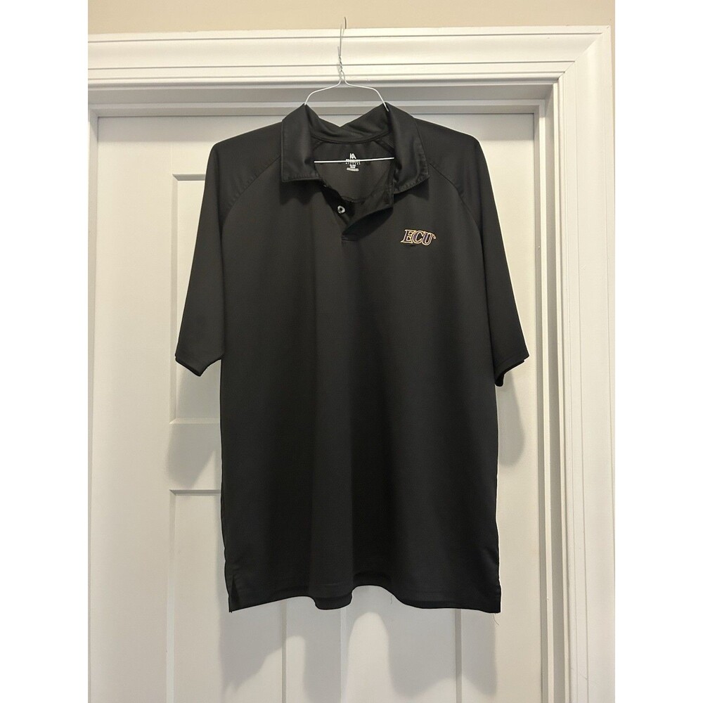 East Carolina University ECU  Pirates Black Short Sleeve Polo Men’s Size XL